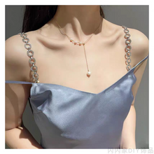 Load image into Gallery viewer, Suspender Dress Shoulder Strap Silver Chain
