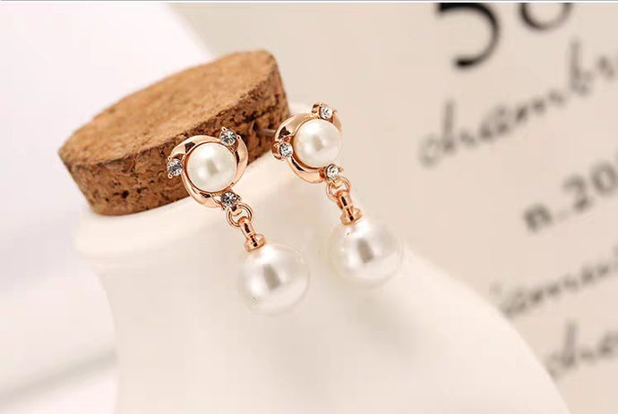 Fashion Earing for Women Simulated Pearl Small Piercing