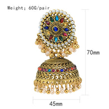 Load image into Gallery viewer, Indian Vintage Bollywood Gypsy Gold Traditional Jhumka
