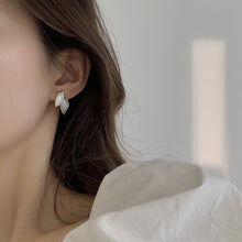 Load image into Gallery viewer, Sweet Grey Leaf Stud Earrings For Women

