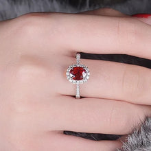 Load image into Gallery viewer, Classic Natural Ruby Red Stone Adjustable Ring for Women
