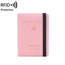 Load image into Gallery viewer, BAGXER Leather Passport Wallet with RFID Blocking
