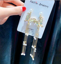 Load image into Gallery viewer, Needle Super Fairy Long Butterfly Earrings

