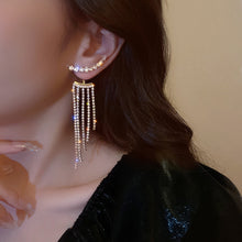 Load image into Gallery viewer, Diamonds Super Flash Multi Chain Tassel Earrings
