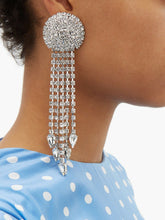 Load image into Gallery viewer, Long Circular Pendants Earrings Woman
