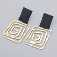 Load image into Gallery viewer, Simple Metal Back Shape Geometric Earrings
