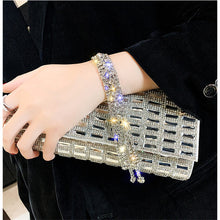 Load image into Gallery viewer, Rhinestone Bracelet For Women Shiny Long Tassel
