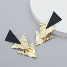 Load image into Gallery viewer, Simple Multilayer Triangle Earrings Women Retro Pop Drop Earrings
