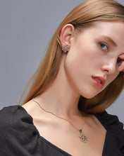Load image into Gallery viewer, Snowflake Necklace Earrings 2 Pcs/set
