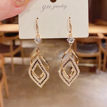 Load image into Gallery viewer, Vintage Geometric Earrings Pendant exquisite Hollow out Hanging Earrings
